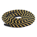 Black / Yellow Nylon 50' Undulation Battle Rope Strength & Conditioning Canada.