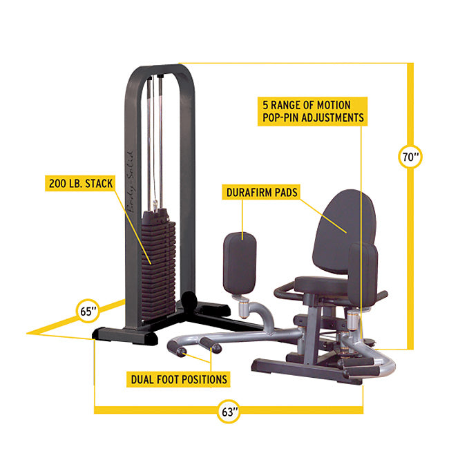 Body-Solid Inner & Outer Thigh Machine GIOT-STK Strength Machines Canada.