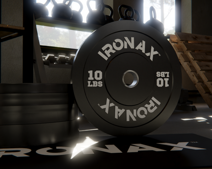 IRONAX ATHLETIC SERIES 10LBS COMMERCIAL BUMPER PLATE