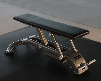 MAXX BENCH Flat Bench with Wheel Set Strength Machines Canada.