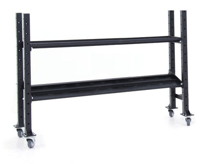 XM FITNESS 2 Tier Kettlebell/Dumbbell Storage Rack - 6ft Strength & Conditioning Canada.