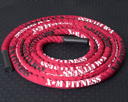 XM FITNESS Commercial 30' Battle Rope with Sleeve