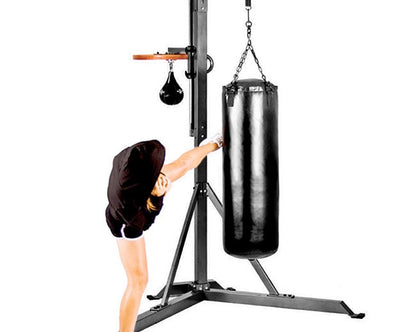 Commercial Heavy Bag Stand with Speed Bag Platform 522CBS Fitness Accessories Canada.