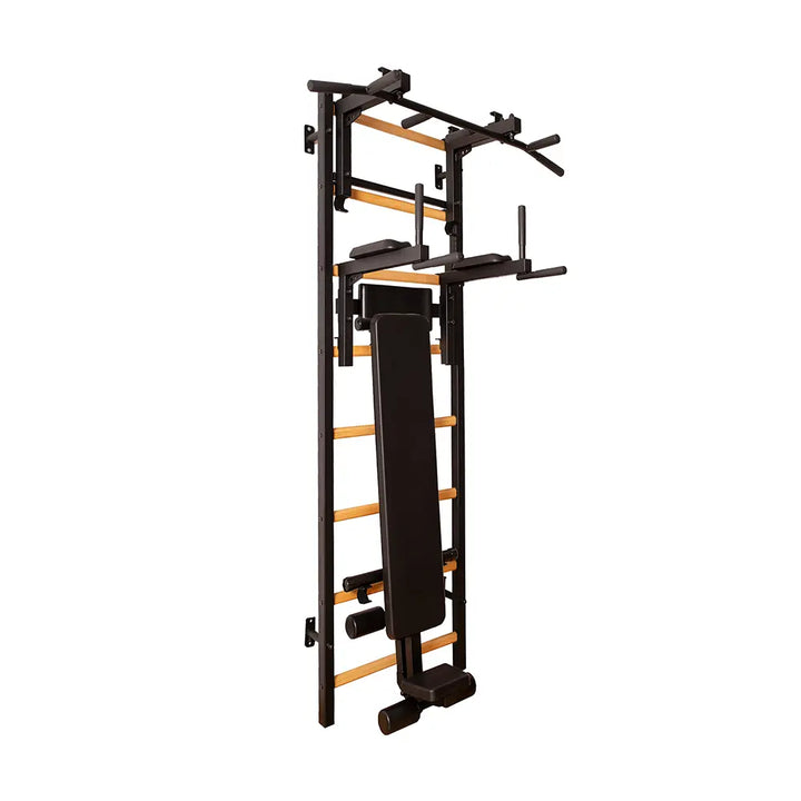 BenchK S2 Noir - 233B avec barre de traction en acier PB3B + barre à dips et banc de musculation