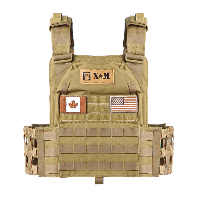 XM FITNESS Tactical Weighted Vest - 10lbs Strength & Conditioning Canada.