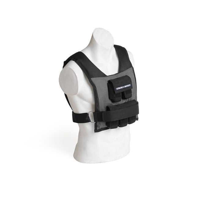 XM FITNESS 25lbs Weighted Vest, V-Cut Strength & Conditioning Canada.