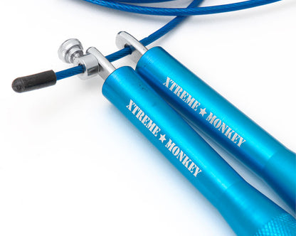 XM FITNESS Aluminum Cable Speed Jump Rope - Blue Fitness Accessories Canada.