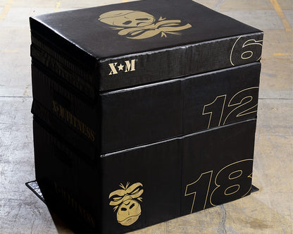 XM FITNESS Soft Plyo Box Set - 6" 12" & 18" Strength & Conditioning Canada.